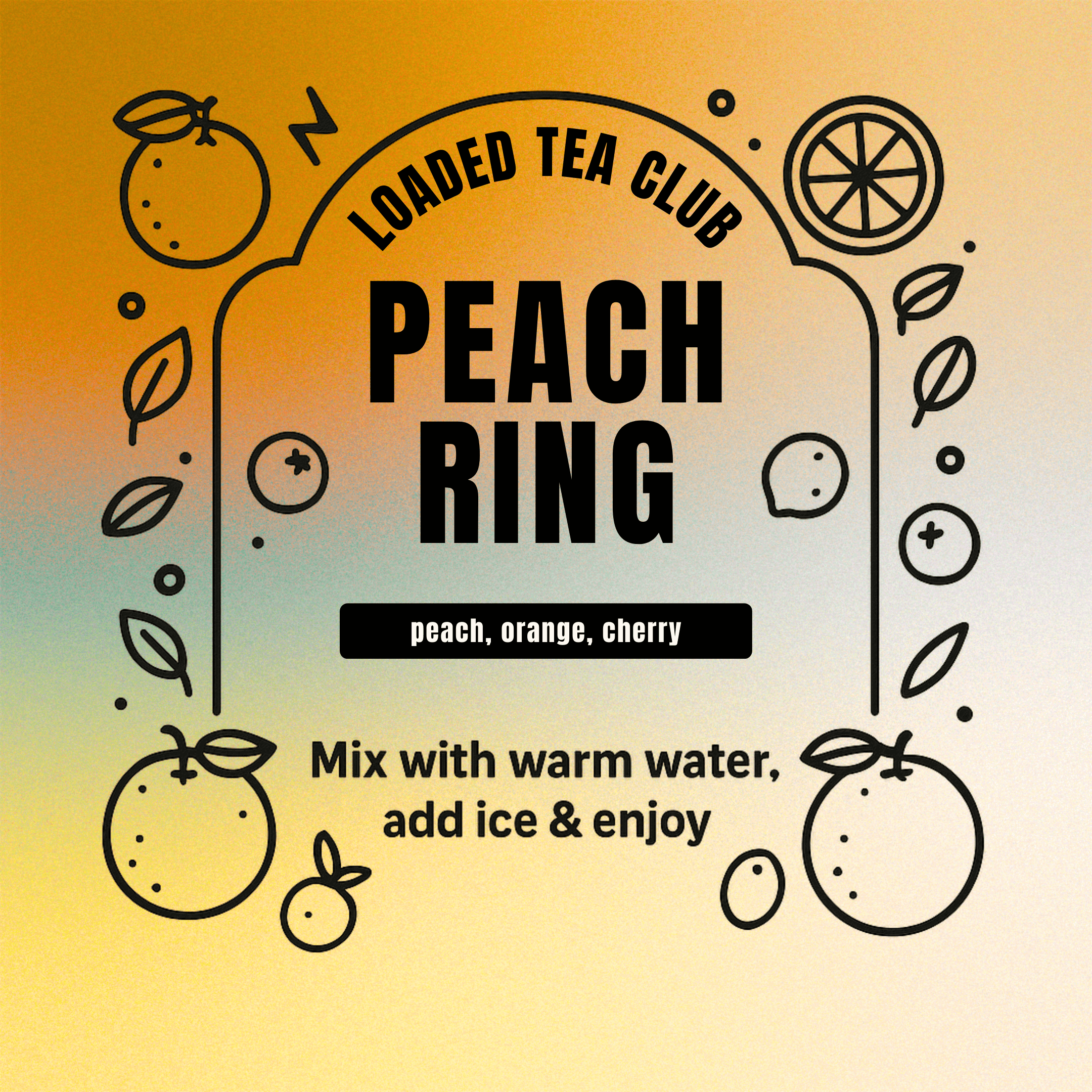 🔥 Peach Ring - Loaded Tea Single Serve Packet